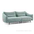 Design Wohnzimmermöbel modernes Sofa halbes Leder